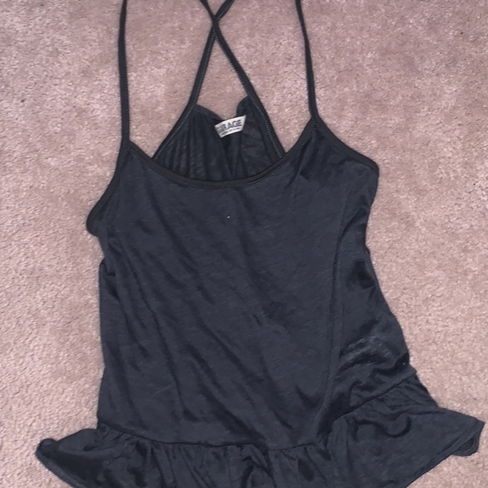 Gray Flowy Tank
